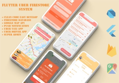 Flutter Firestore Uber Clone System