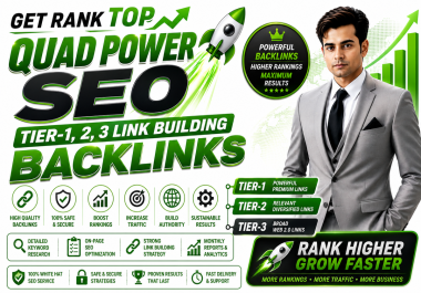 Get Rank Top with Quad Power SEO Link Building