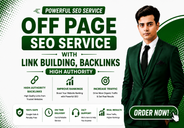 Monthly Off Page SEO Service With Link Building & Backlinks