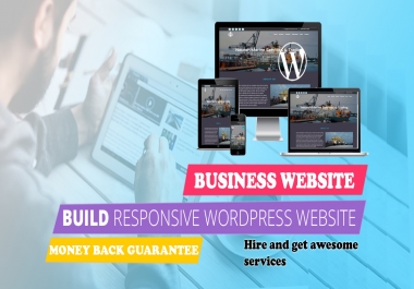 I will build your business website via WordPress cms