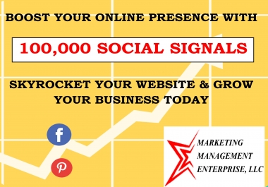 1,000 Social Signals BOOST YOUR WEBSITE