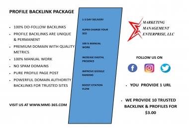 10+Trusted Backlinks to RANK YOUR WEBSITE