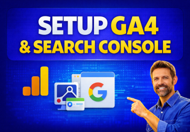 I will professionally setup GA4 and Google Search Console for your website