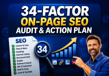 I will audit 34 on page SEO factors for higher rankings and CTR