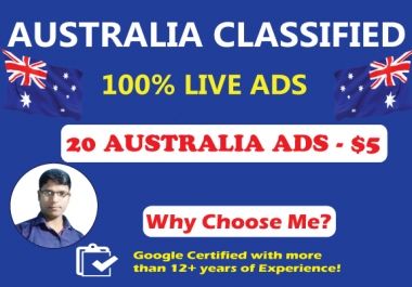 Post 20 High Authority Australia Classified Ads to Drive Traffic & Sales