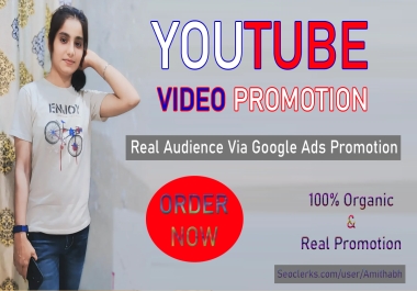 Organic Youtube Video Promotion with Google and Native Ads