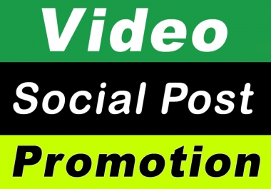 High Quality Video and post Promotion with Fastest Social Media Post Marketing