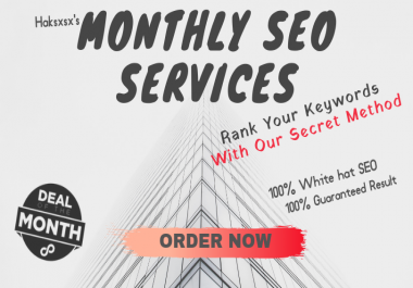 Monthly SEO Service For Up to 3 Keywords w/ Refund Guarantee If Keywords Don't Move