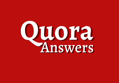 Offer 20 High Quality quora answers with your keywod & url