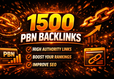 1500 Permanent PBN Backlinks DA 50 Plus Dofollow Links