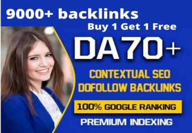 9000 seo dofollow contexual high quality authority backlinks
