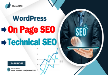 WordPress on page seo,  technical seo for top ranking.