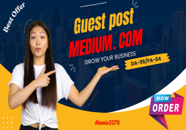 Write and publish a guest post on Medium. com