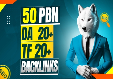 50 Homepage PBN Blog Backlinks from TF +20,  and DA +20 get fast ranking