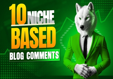 10 relevant bloog comments backlinks maturely and naturally created