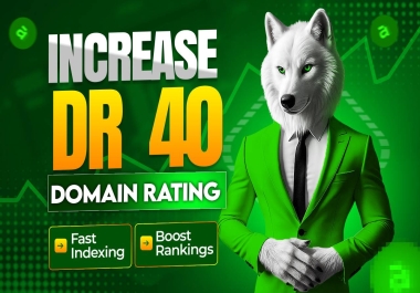 increase Your Site DR 40 by Ahref Using High PR BackLinks To Your Website Safely