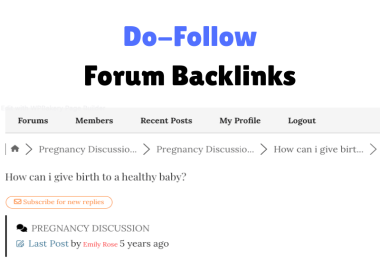I Will Create Do-Follow Forum Backlinks