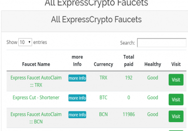 crypto affiliate System for three micro wallets and custom sites