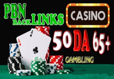 Thai-Indonesia-Korean-DA50 Unique 50 PBN Gambling Slots Poker Casino Betting High DA Website