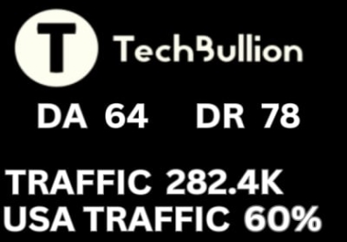 You Will Get guest post High Quality Do follow Backlinks From techbullion. com