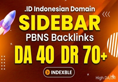 10 blogroll. id Indo domain High DA 40 DR 70+ Indexble PBNS Backlinks
