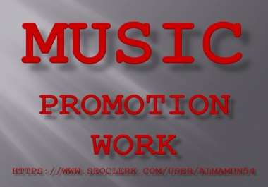 High-Quality Music Promotion Service 2021 on Seocheckout