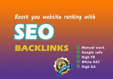 Google Top Rankling - 30 DA90+ PR9 High Quality Backlinks for SEO
