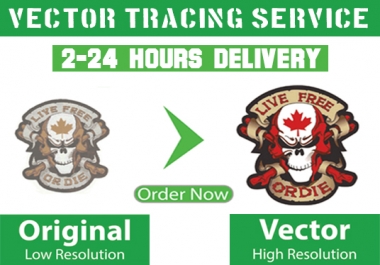Do Professional Vector Tracing and Convert Logo To Vector In 24 hours