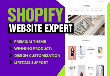 Do Professional Responsive shopify website or dropshipping store design