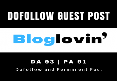 I will Provide You High Quality Dofollow Guest Post Backlinks Bloglovin. com