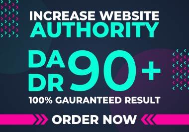 Increase domain rating DA DR TF 50 to 90+ with quality Do-follow SEO backlinks