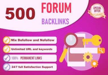 555+ Forum Profile backlinks to boost your google ranking