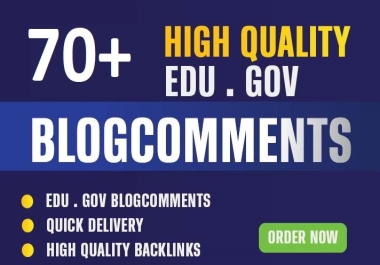 70+ Edu Gov Blog comment backlinks for high ranking
