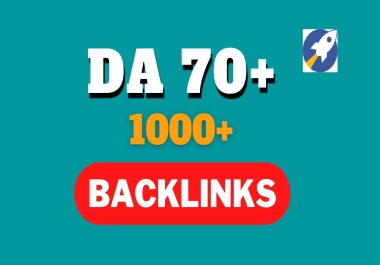 I will do High quality DA70+ contextual Dofollow Seo Backlinks