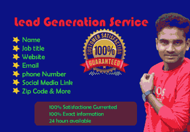 I will create 100 b2b lead generation for your business