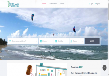 I'll develop a vacation rental property website with ical sync