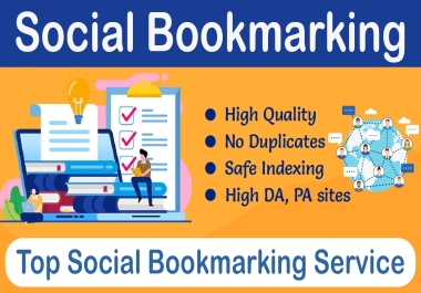 Create 70 Manual Social Bookmarking Backlinks in High DA PR sites
