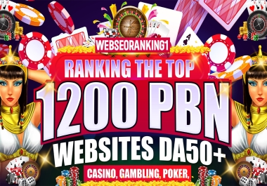 BUY 2 GET 1 FREE Ranking on the top 1200 PBN WEBSITES DA 50+