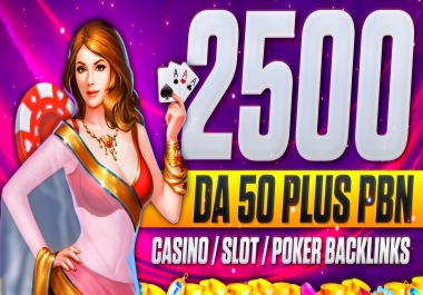 Top 1 Rank 2500 PBN DA80-50 Casino Poker Judi slots toto Gambling Dofollow Permanent Backlink