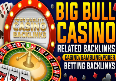 Top 1 Rank 5000 Premium High Authority Backlinks Accept Casino Poker Judi slots Gambling website