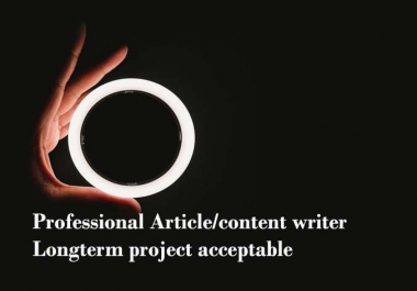 Professional 5 article writing 5000 word