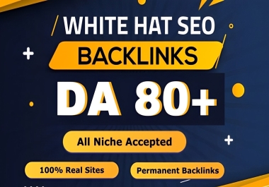 Increase Google Ranking with Manual 100 Unique High Authority SEO Backlinks DA DR TF CF Upto 100