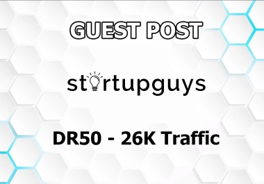 Guest post on StartupGuys business & marketing blog