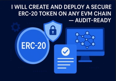 I Will Create and Deploy a Secure ERC-20 Token on Any EVM Chain &mdash Audit-Ready