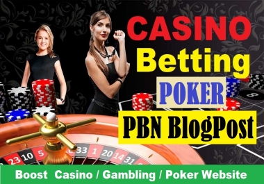 50 PBN CASINO/GAMBLING/POKER Related Homepage PBN for Boost website Google 1st page