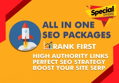 All In One SEO Package For Rank Your Website On First Page On Google With White Hat Linkbuilding