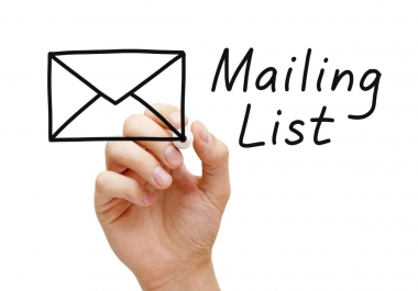 Email List - 50k email addresses US Market