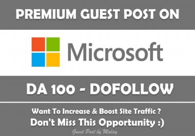 Providing High Authority Guest Post on Microsoft
