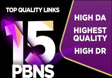Build 15 PBN DA 50+ With Dofollow & permanent Backlinks