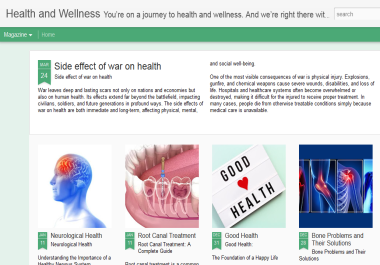 I will write and punlish guest post on health blogs